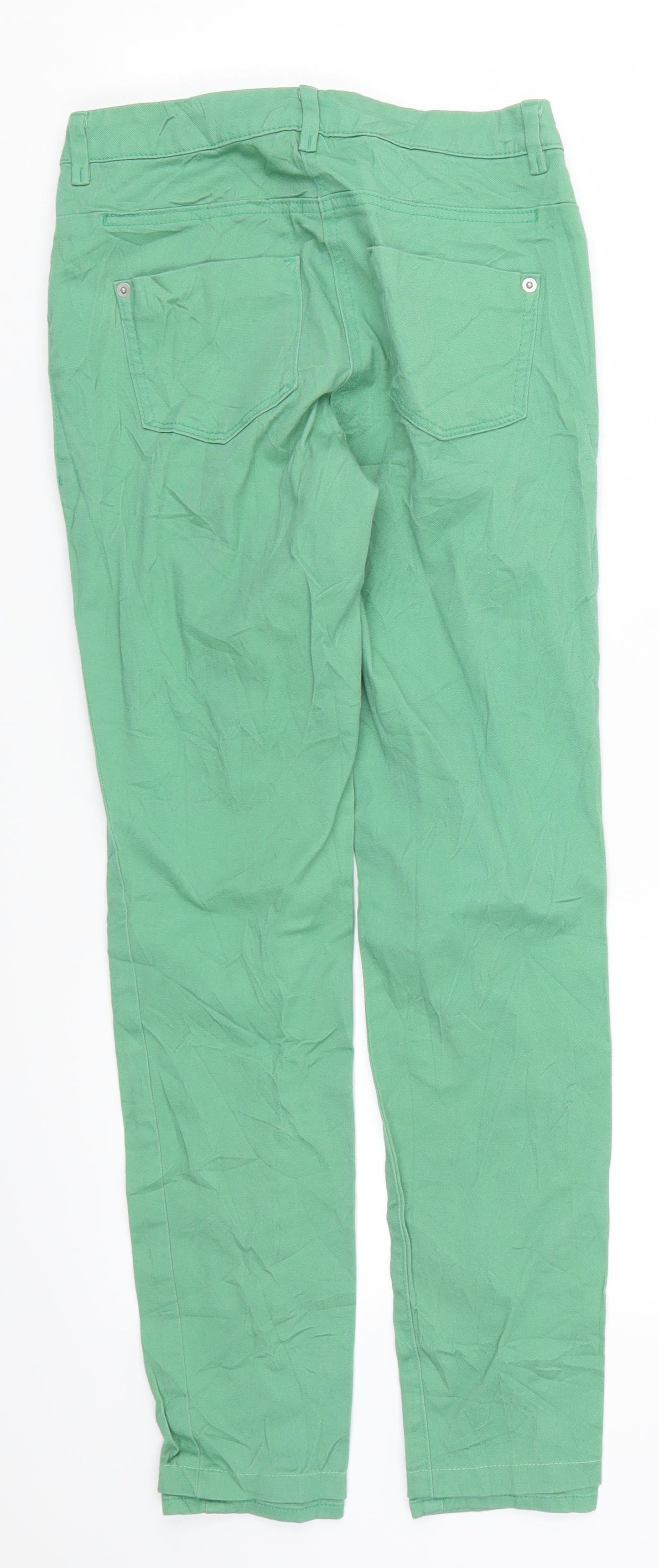 Womens UK Size 6 H&M Regular Fit Skinny Green Jeans