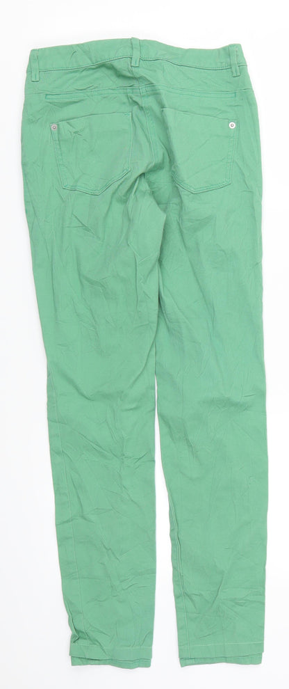 Womens UK Size 6 H&M Regular Fit Skinny Green Jeans