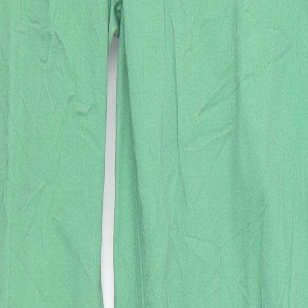 Womens UK Size 6 H&M Regular Fit Skinny Green Jeans