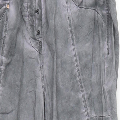 Womens UK Size 26 in Cecil Regular Fit Cropped Grey Trousers