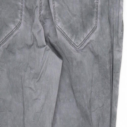 Womens UK Size 26 in Cecil Regular Fit Cropped Grey Trousers