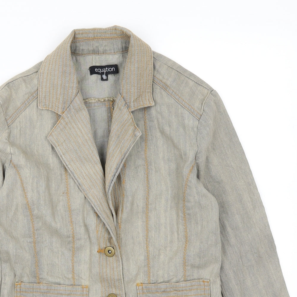 Equition Womens Grey  Denim Jacket  Size 8