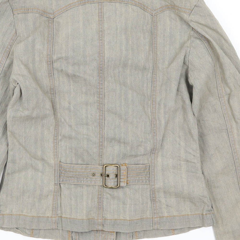 Equition Womens Grey  Denim Jacket  Size 8