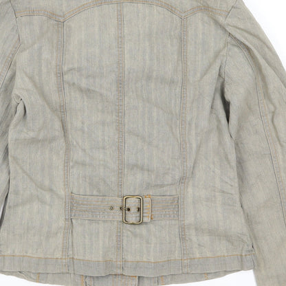 Equition Womens Grey  Denim Jacket  Size 8