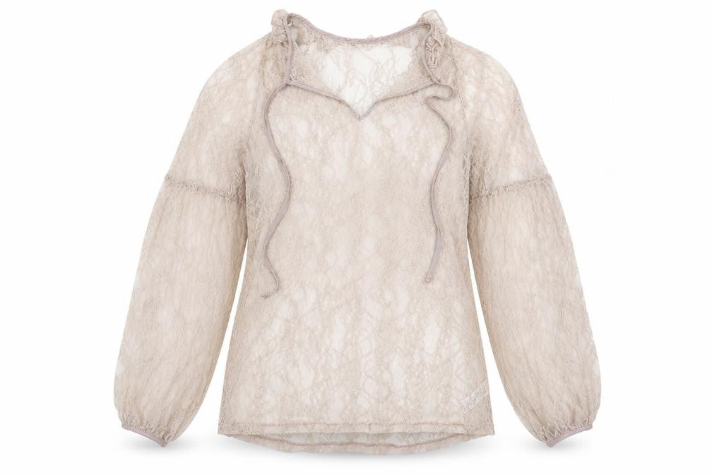Womens UK Size 12 NEXT Beige Basic Blouse