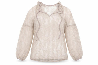Womens UK Size 12 NEXT Beige Basic Blouse