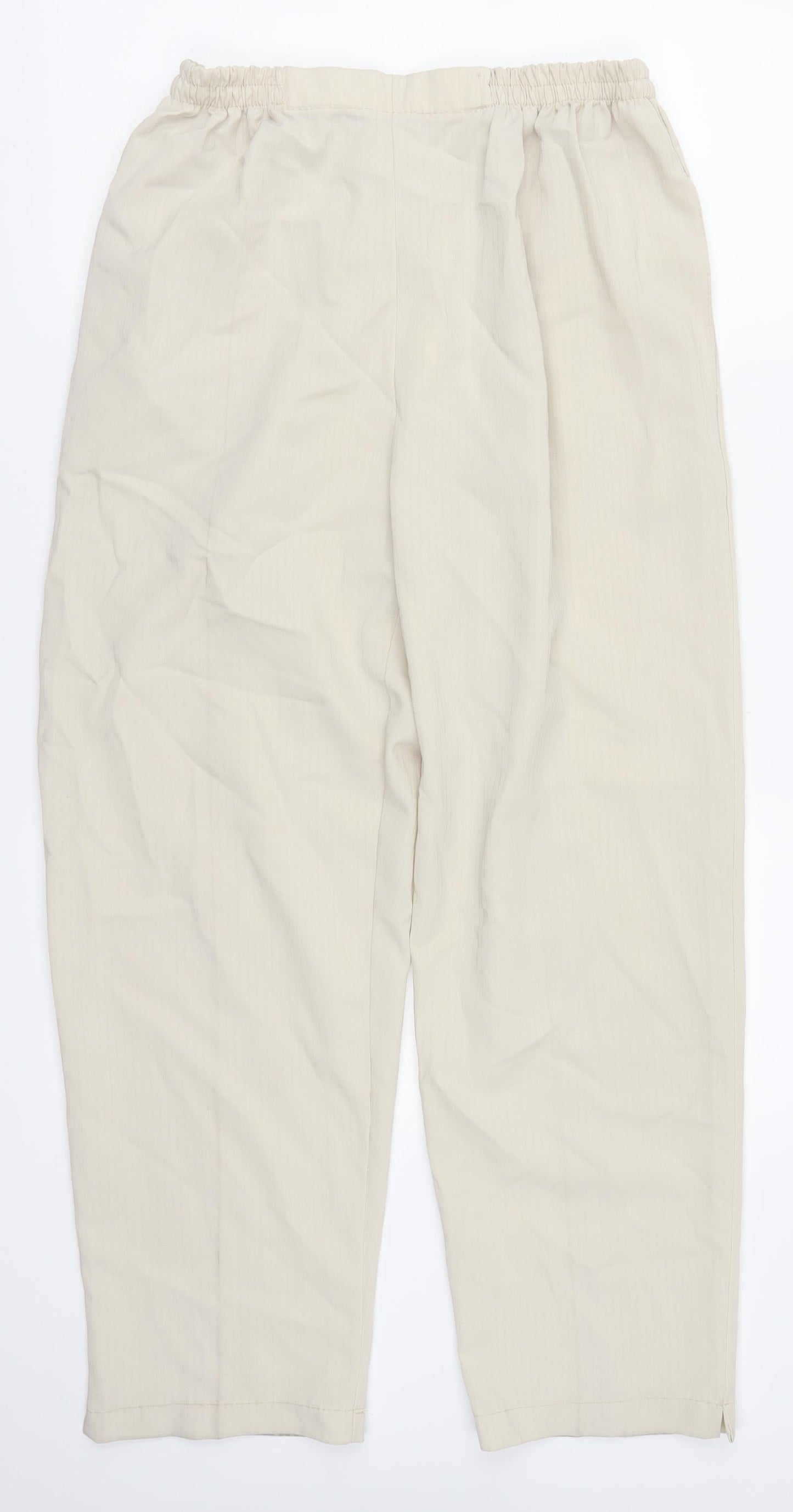 Womens UK Size 32 in Preworn Regular Fit  Beige Trousers