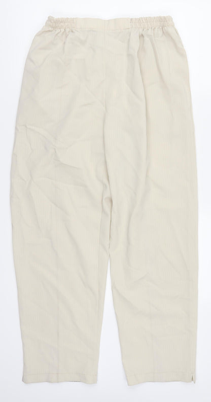 Womens UK Size 32 in Preworn Regular Fit  Beige Trousers