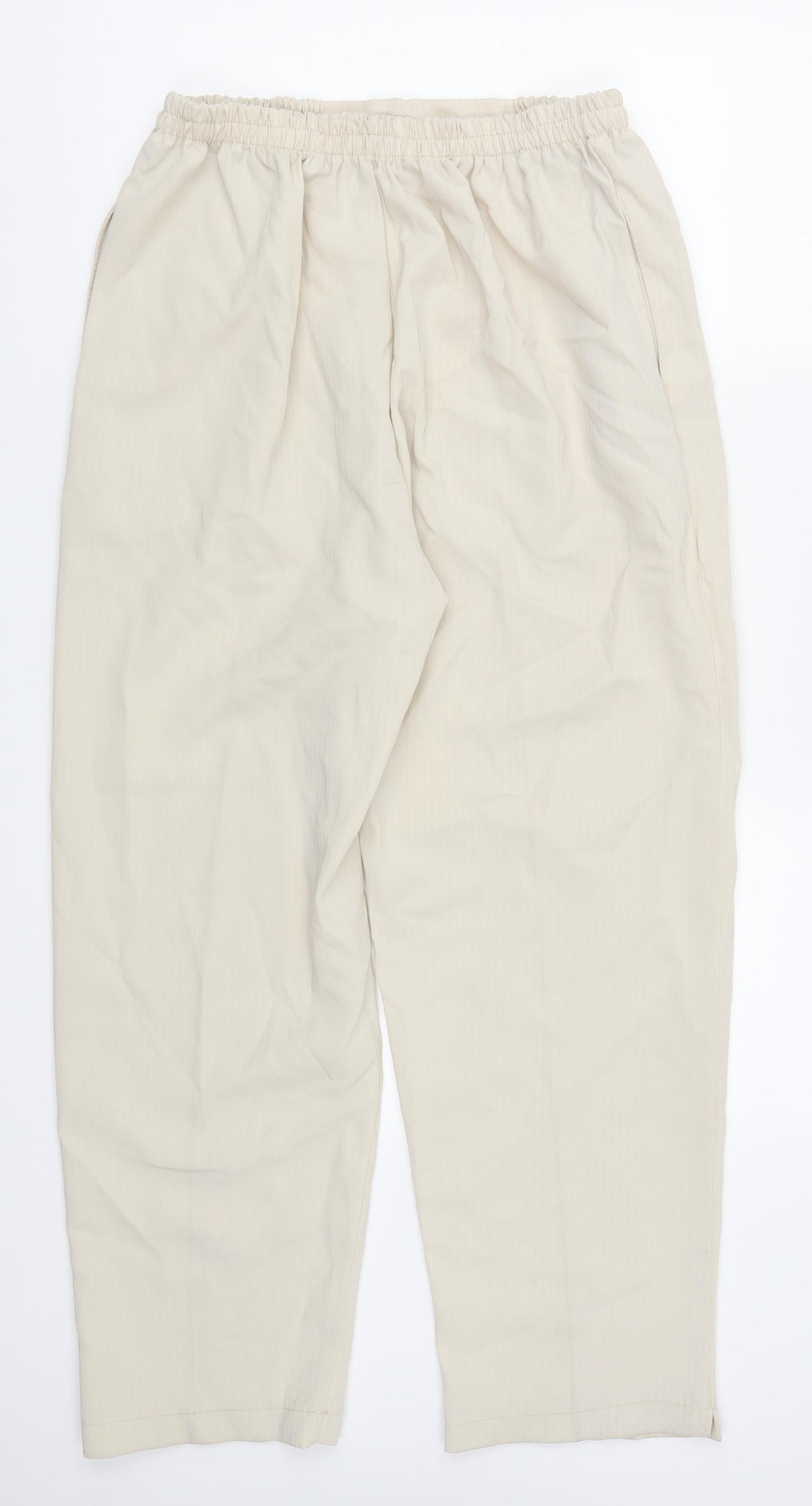 Womens UK Size 32 in Preworn Regular Fit  Beige Trousers