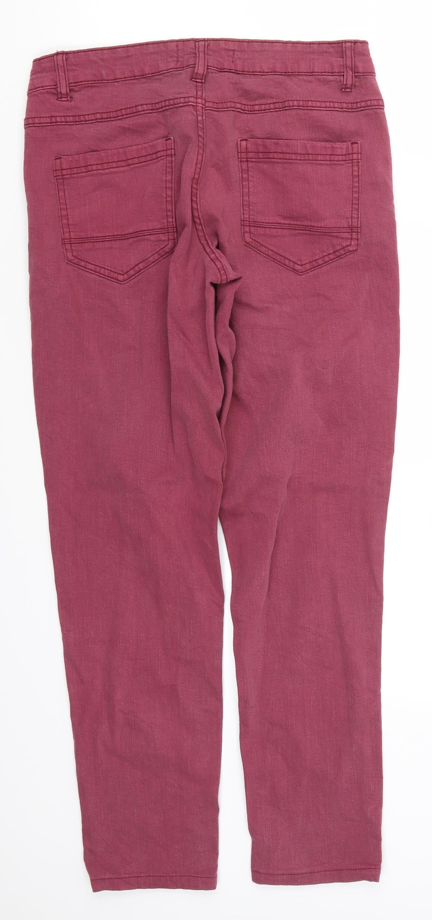 Womens UK Size 10 Blue Motion Regular Fit Skinny Pink Jeans
