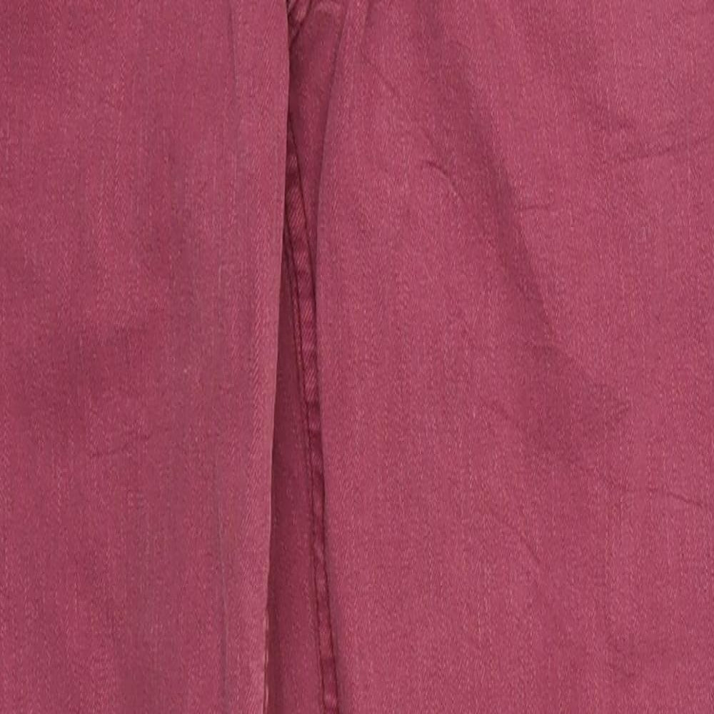 Womens UK Size 10 Blue Motion Regular Fit Skinny Pink Jeans