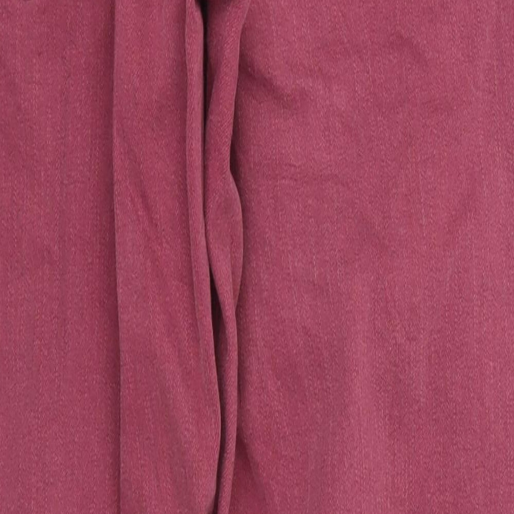 Womens UK Size 10 Blue Motion Regular Fit Skinny Pink Jeans