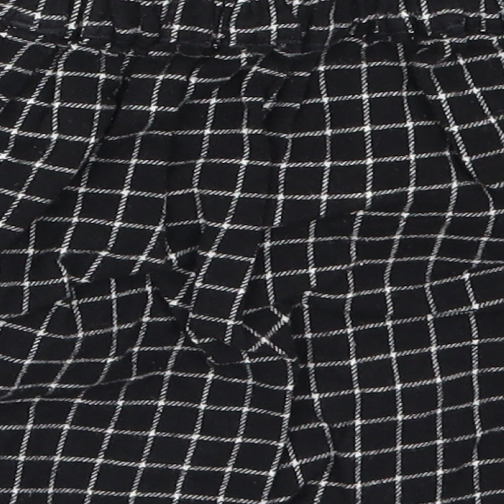 George Girls Black Check  Skater Skirt Size 5-6 Years