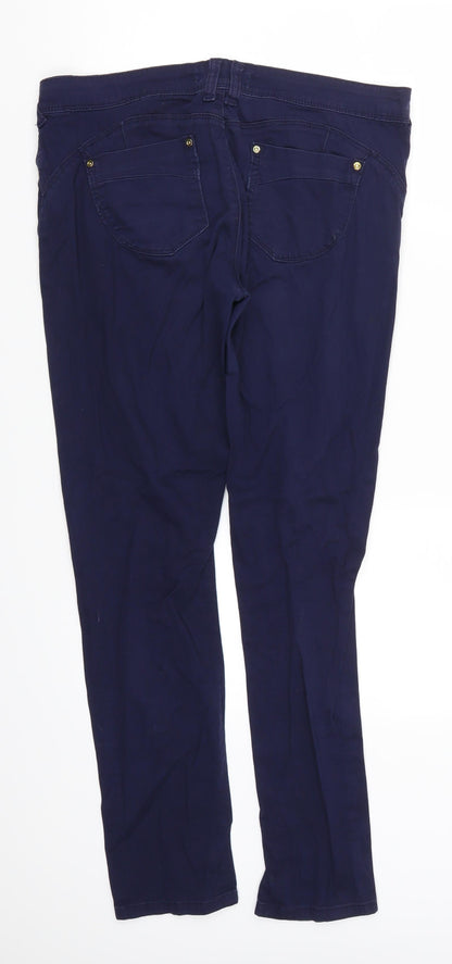 365 Denim Womens Blue  Denim Skinny Jeans Size 14 L28 in