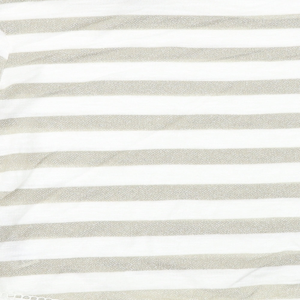 Dorothy Perkins  Womens Beige Striped  Pullover Jumper Size 14