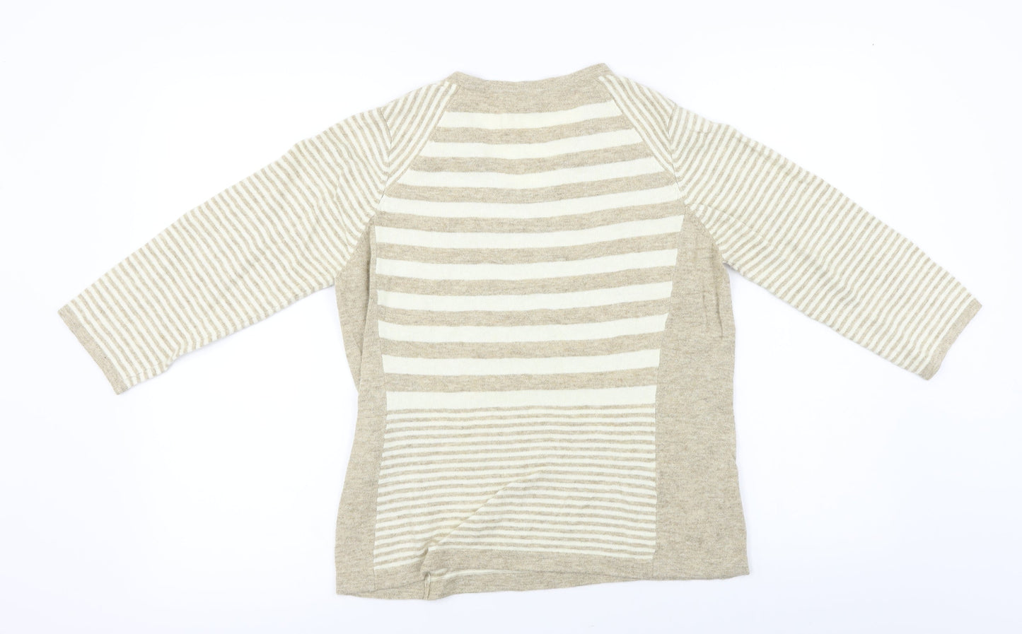 Country Casuals  Womens Beige Striped  Pullover Jumper Size S