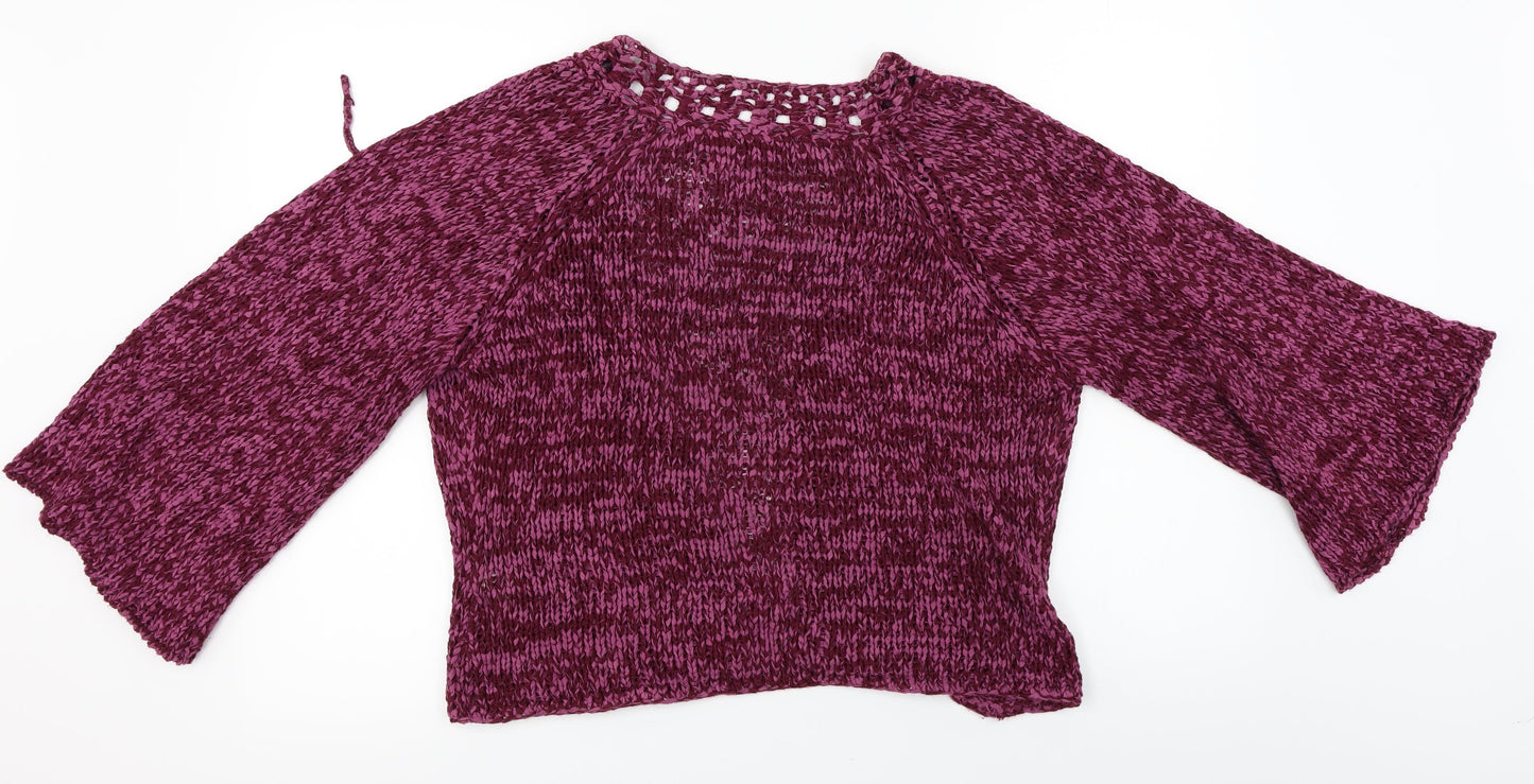 Sydney Easton  Womens Purple   Cardigan Jumper Size XL
