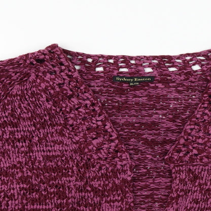 Sydney Easton  Womens Purple   Cardigan Jumper Size XL
