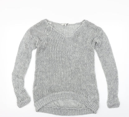 Peacocks  Womens Grey   Pullover Jumper Size S