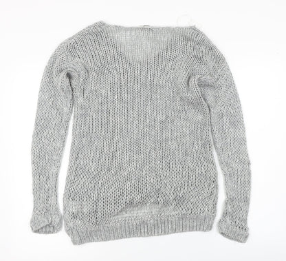 Peacocks  Womens Grey   Pullover Jumper Size S
