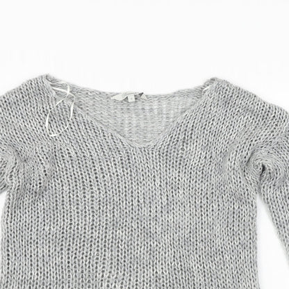 Peacocks  Womens Grey   Pullover Jumper Size S