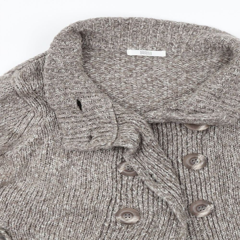 Marks and Spencer  Womens Beige   Cardigan Jumper Size 16