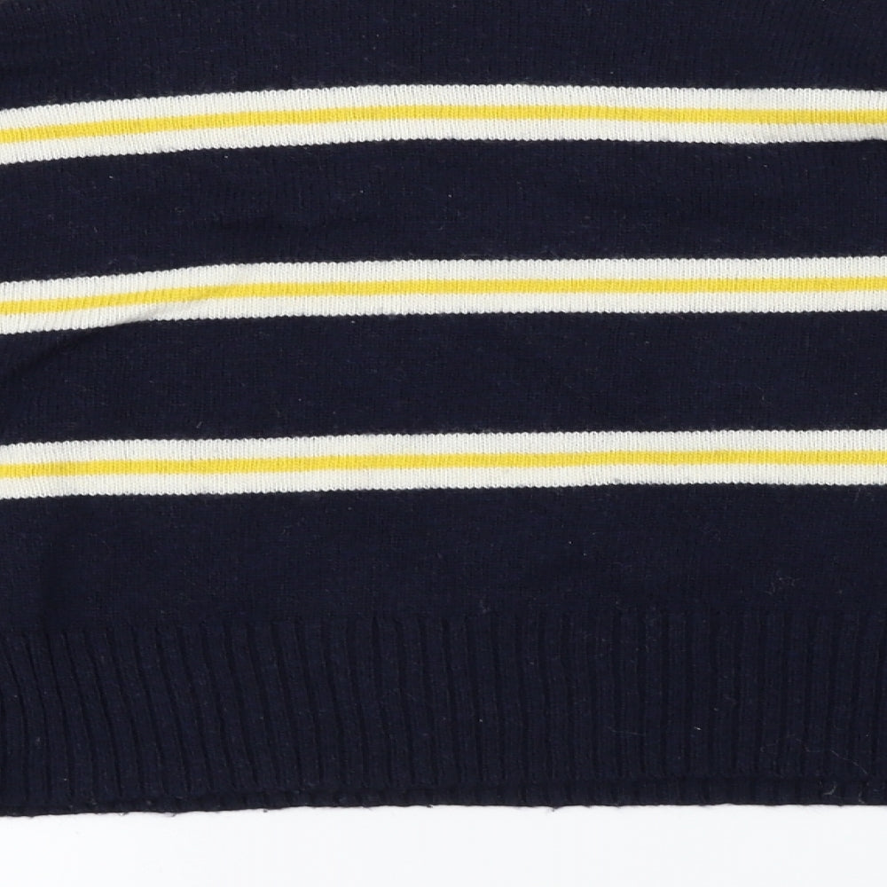 Topshop  Womens Blue Striped  Pullover Jumper Size S