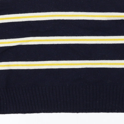 Topshop  Womens Blue Striped  Pullover Jumper Size S