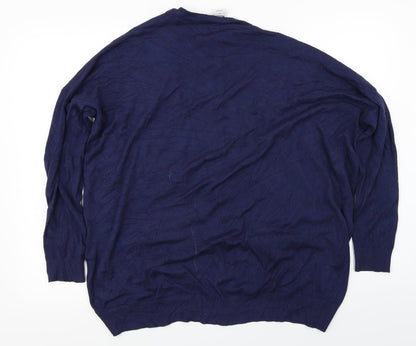 VERO MODA  Womens Blue   Cardigan Jumper Size M