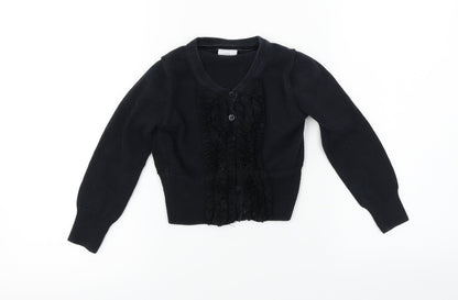 NEXT  Girls Black   Cardigan Jumper Size 5-6 Years