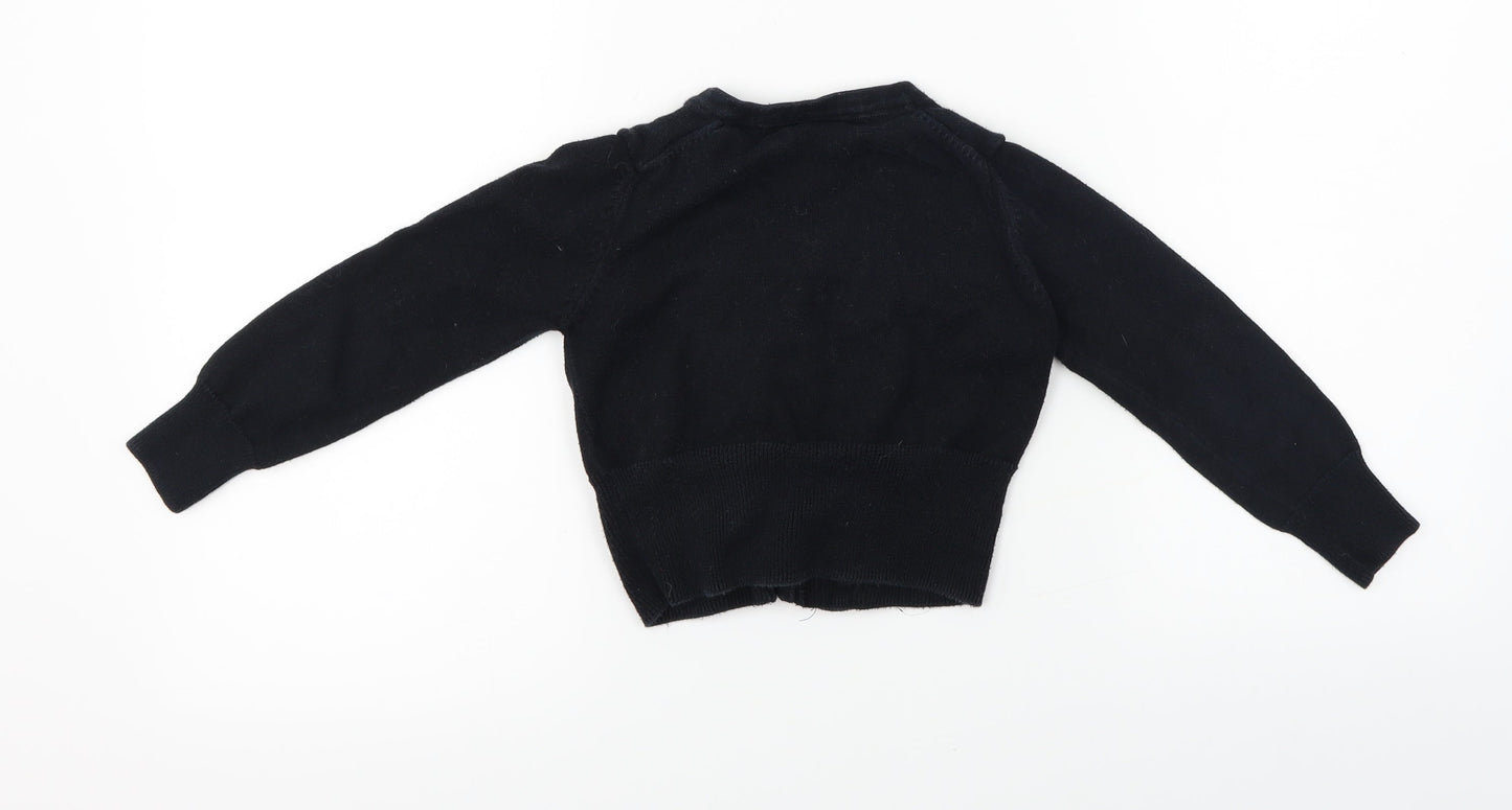 NEXT  Girls Black   Cardigan Jumper Size 5-6 Years