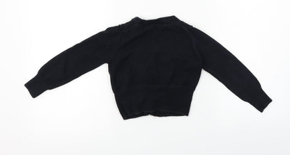 NEXT  Girls Black   Cardigan Jumper Size 5-6 Years
