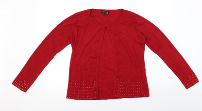 Sky Designs  Womens Red   Cardigan Jumper Size S