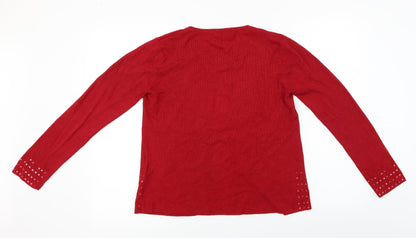 Sky Designs  Womens Red   Cardigan Jumper Size S
