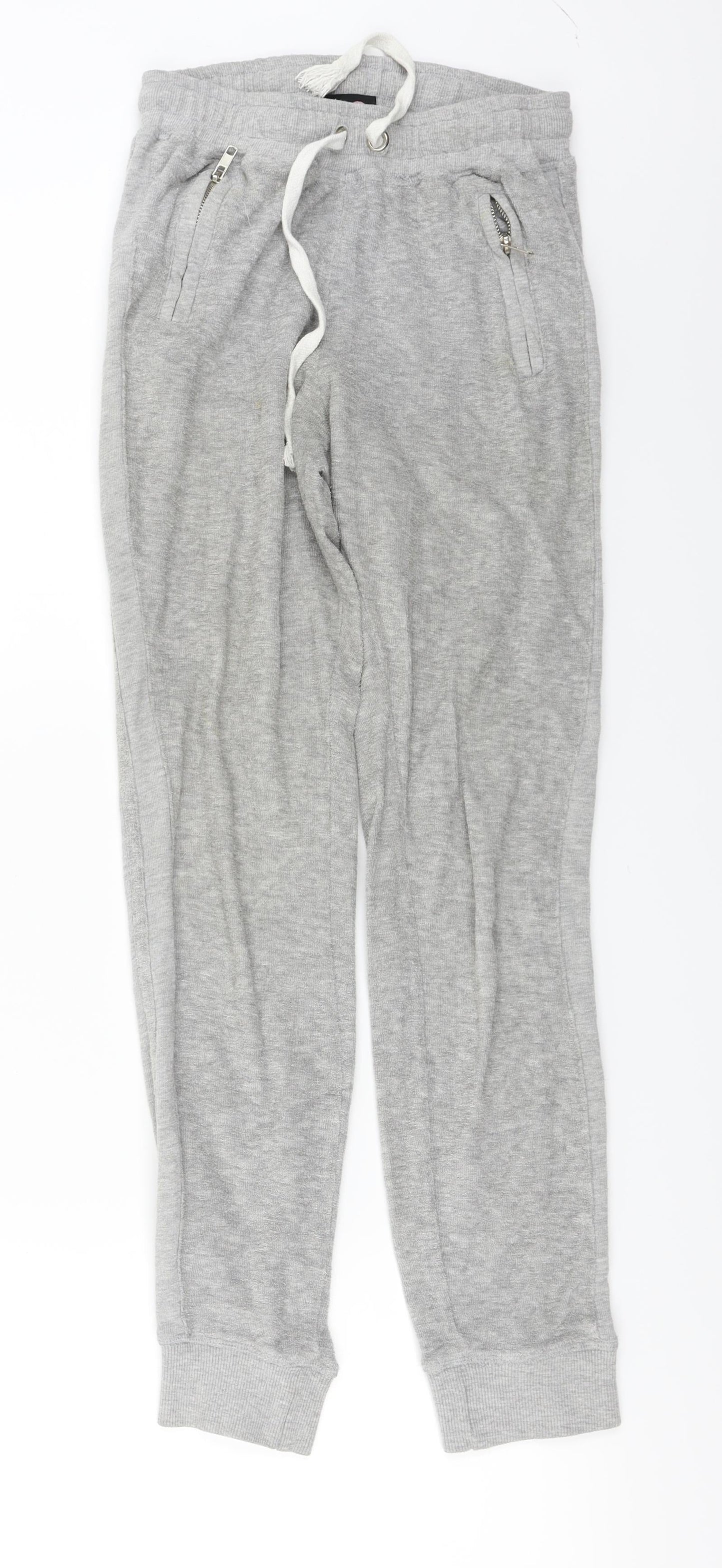 Made with love  Womens Grey   Jogger Trousers Size S L24 in