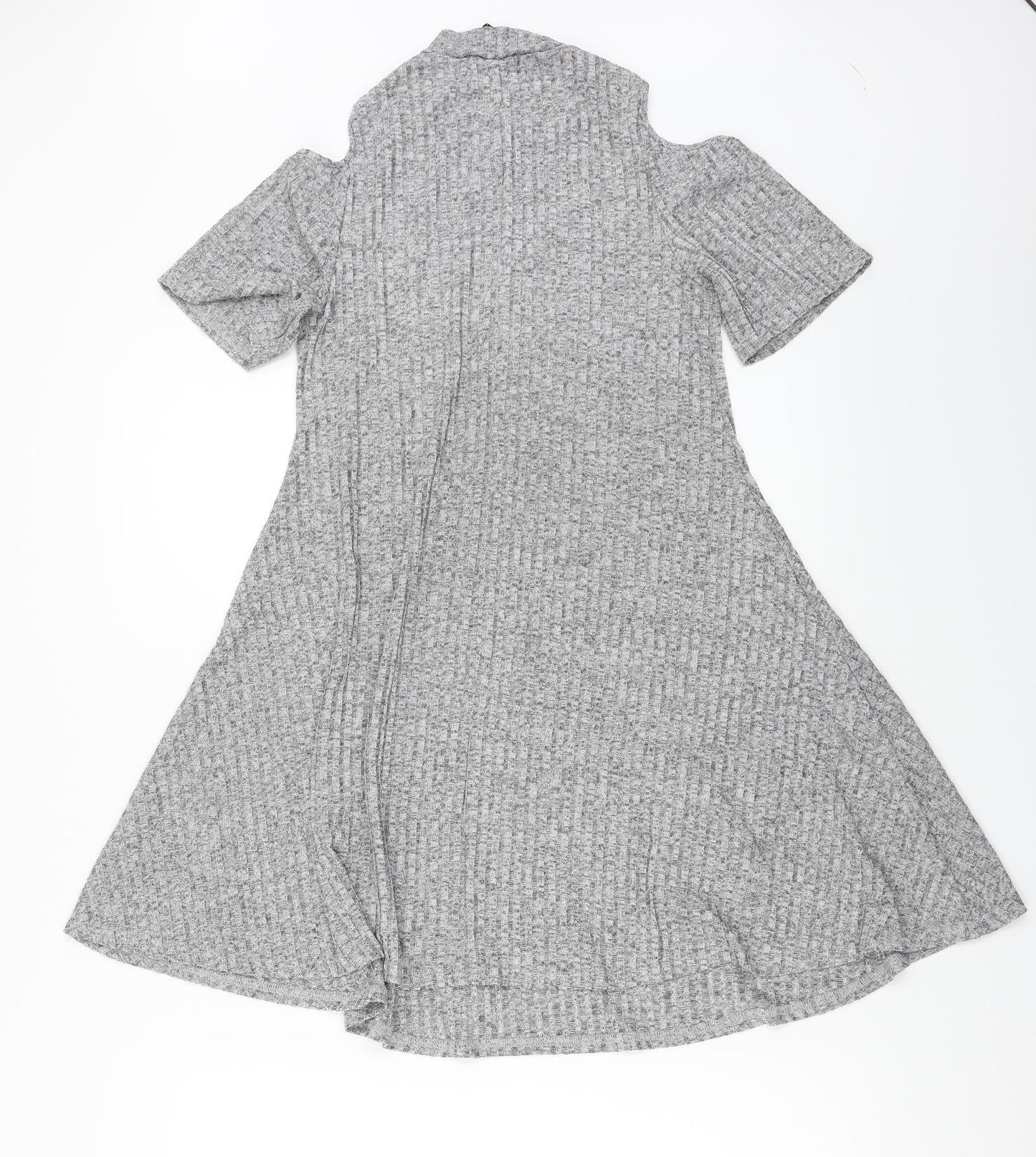 Womens UK Size 10 Atmosphere Grey Basic Blouse