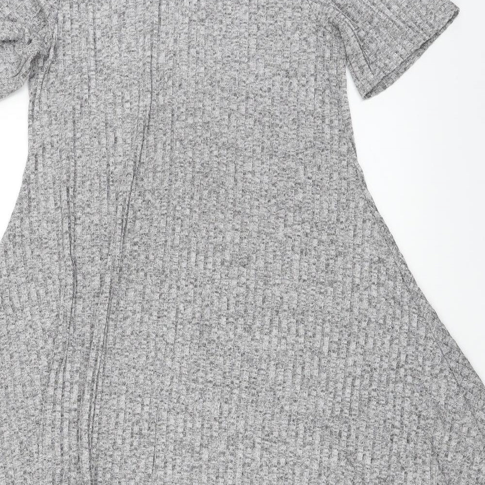Womens UK Size 10 Atmosphere Grey Basic Blouse