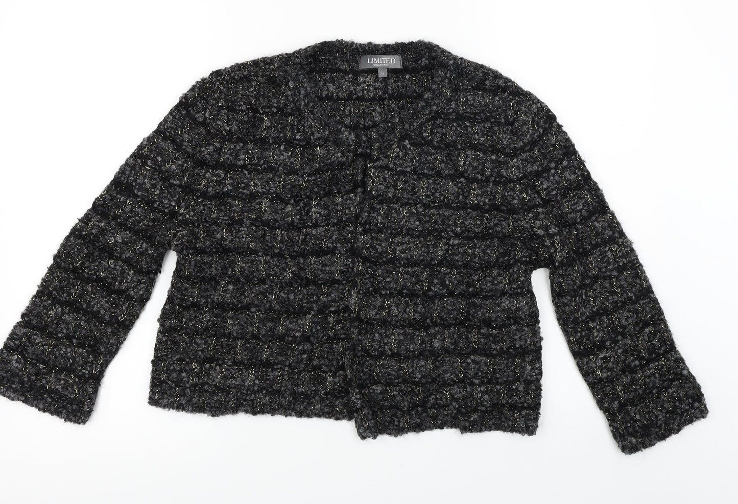 Limited Collection   Womens Black   Cardigan Jumper Size 18