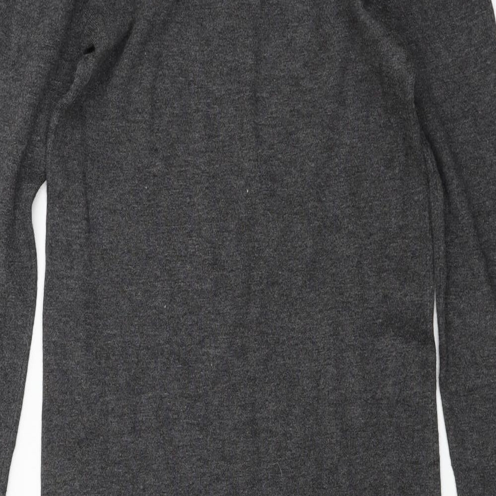 Womens UK Size 8 Atmosphere Grey Basic T-Shirt