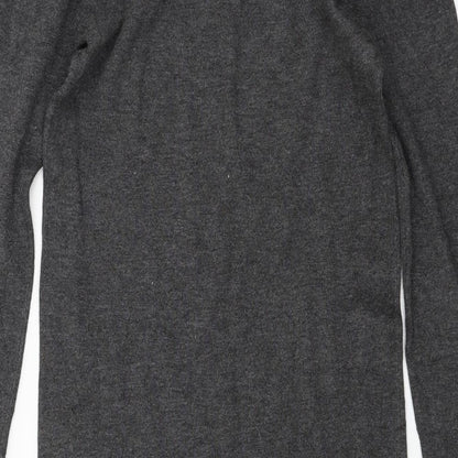 Womens UK Size 8 Atmosphere Grey Basic T-Shirt