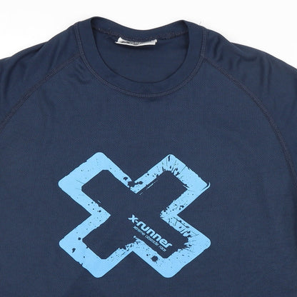 X Runner Mens Blue   Basic T-Shirt Size S