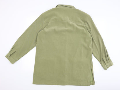 Stinna Fashion Womens Green   Overcoat Coat Size 2XL