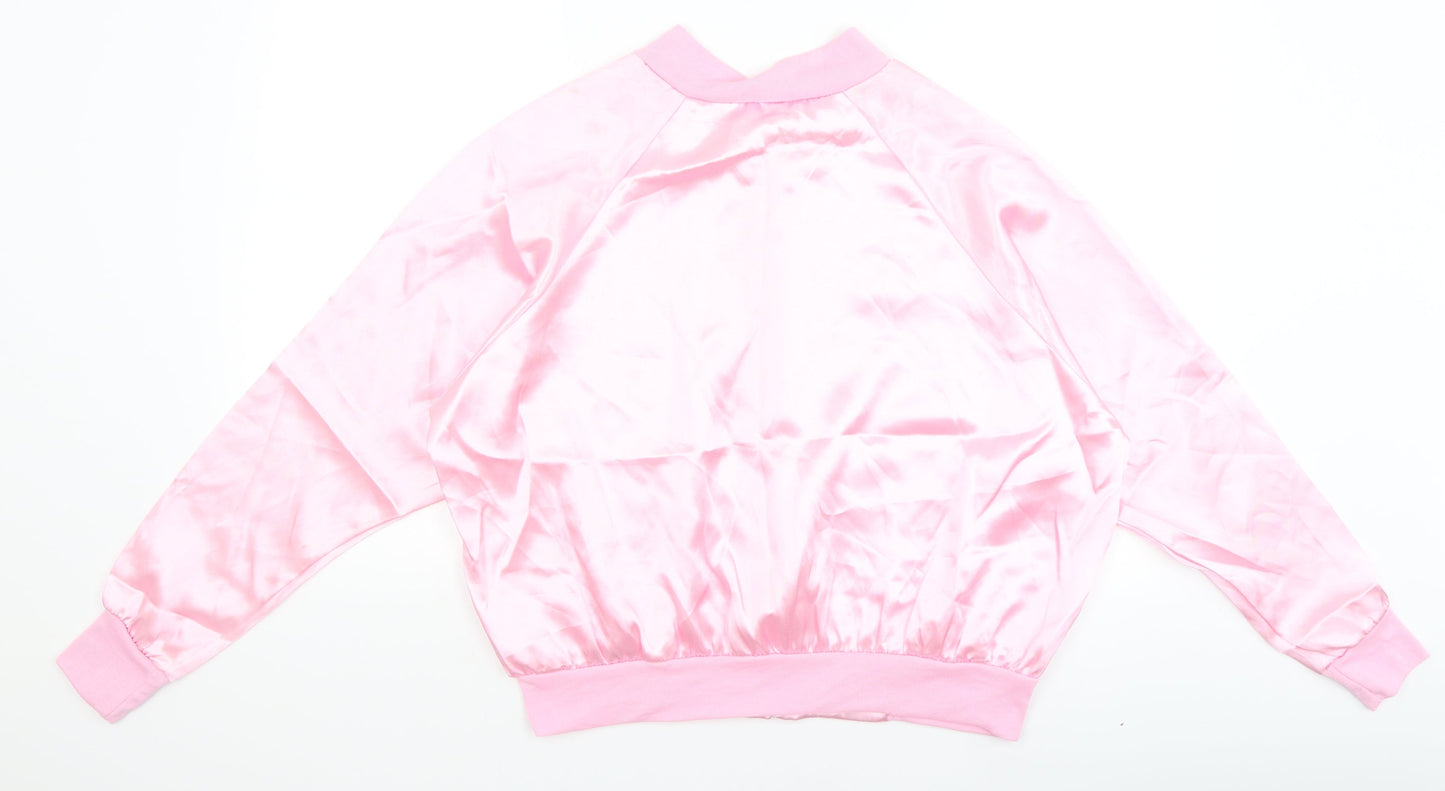 Preworn Womens Pink   Full Zip Jumper Size L