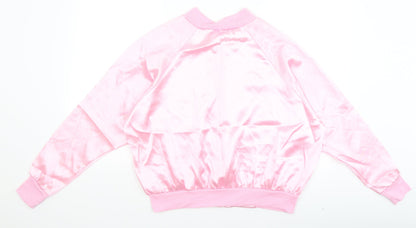 Preworn Womens Pink   Full Zip Jumper Size L