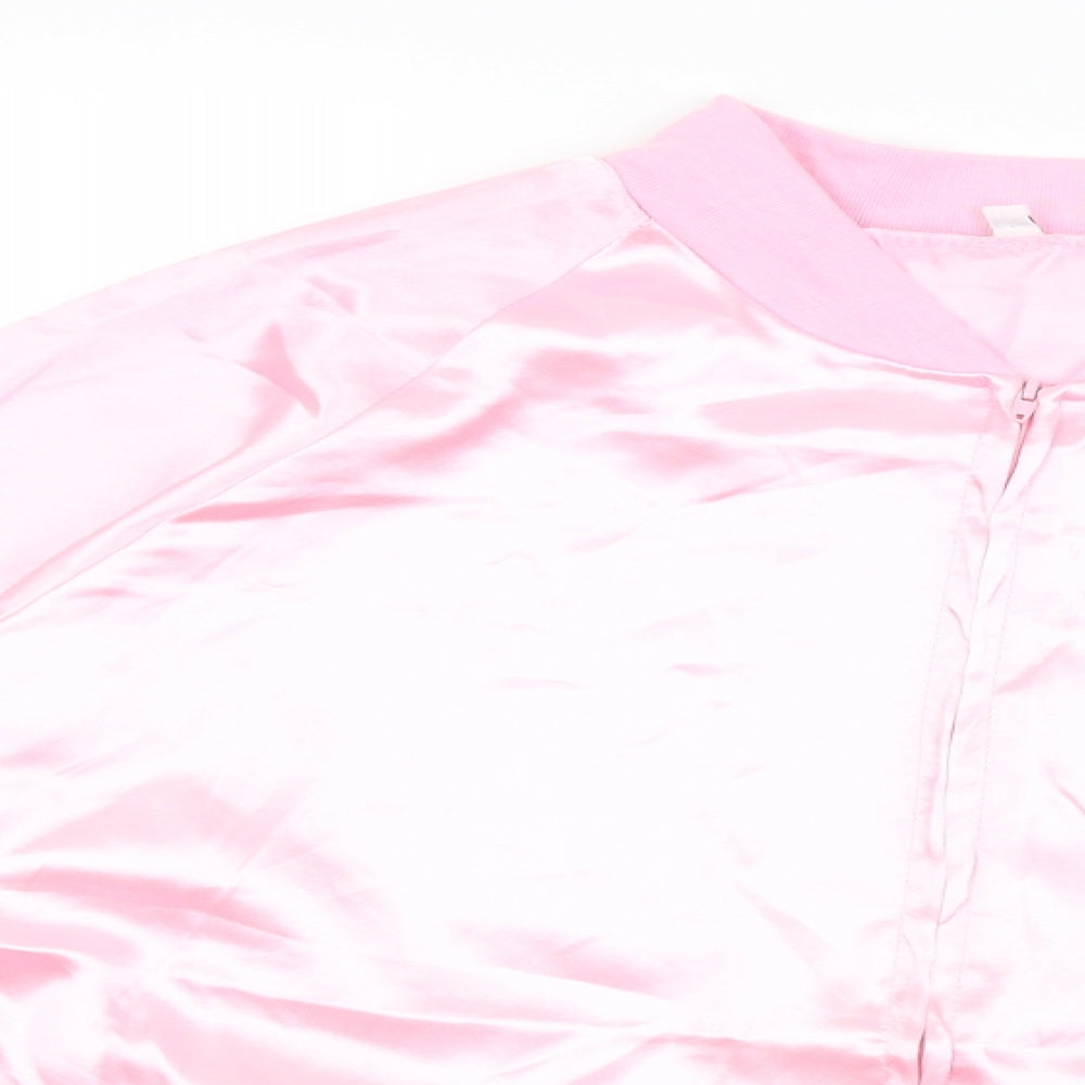 Preworn Womens Pink   Full Zip Jumper Size L