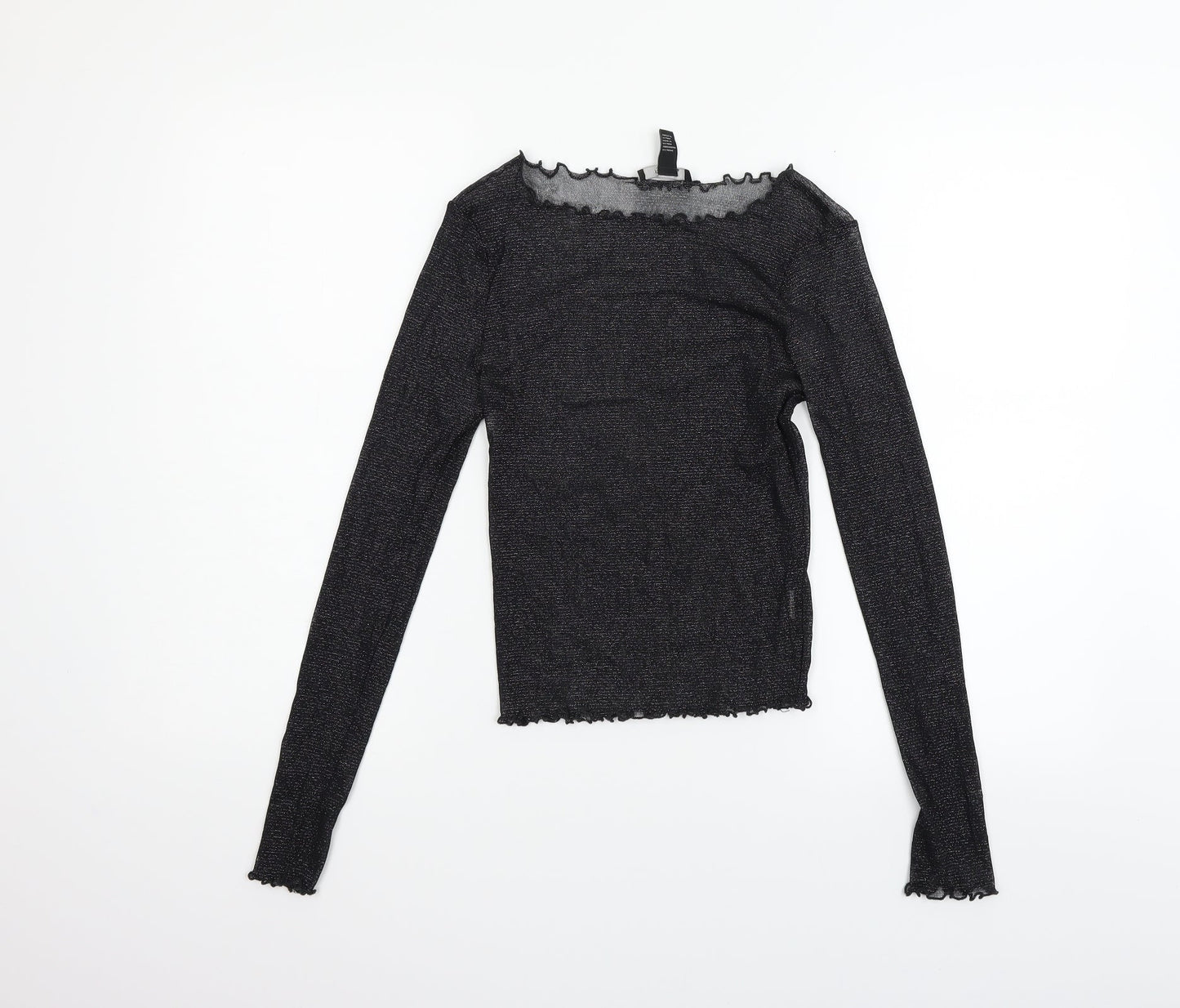 FOREVER 21 Womens Black   Basic Blouse Size M