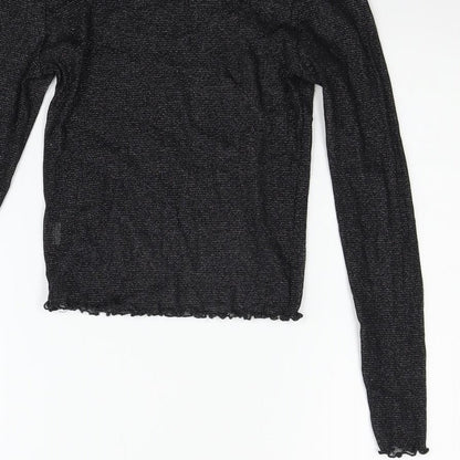 FOREVER 21 Womens Black   Basic Blouse Size M