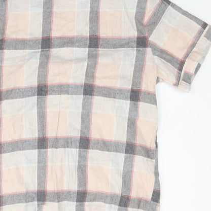 George Womens Pink Check  Top Pyjama Top Size 8