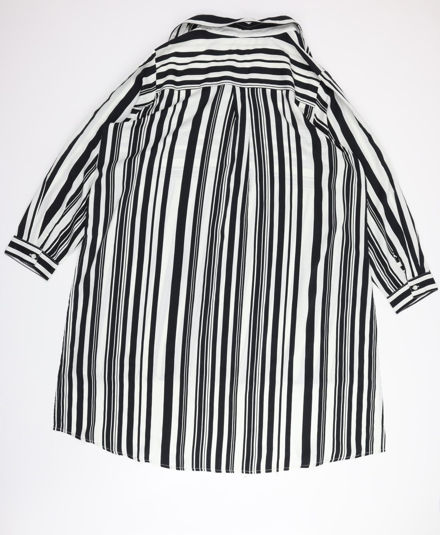 Topshop Womens White Striped  T-Shirt Dress