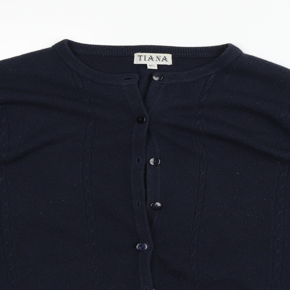 tiana Womens Blue   Cardigan Jumper Size M